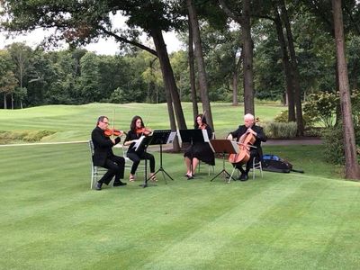 Star String Quartet performing outdoors
