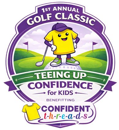 Logo for 1st Annual Golf Classic benefiting kids' confidence through Confident Threads.