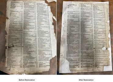 Paper restoration in Melbourne