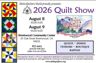 Delta Quilters Guild Show Flyer