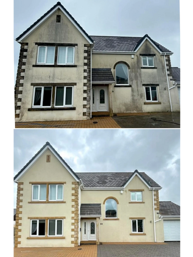 soft wash before and after 