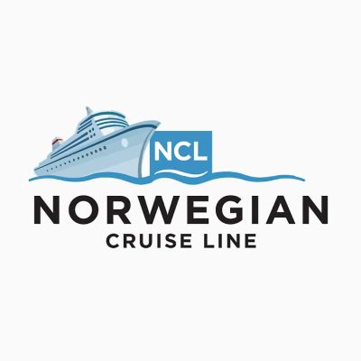 Logo of Norwegian Cruise Line with a ship and waves.