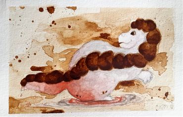 Coffee and Watercolor Painting