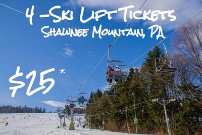 Ski Shawnee for 4. Only $25*