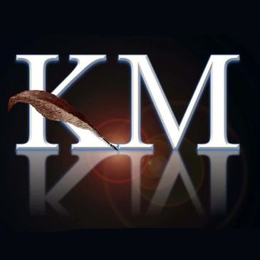 KM Novels, Kris Moore Author Feather Logo writer books 