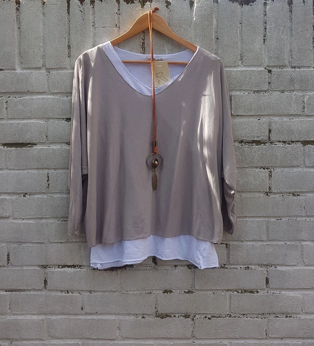 Double Layer Top With Necklace