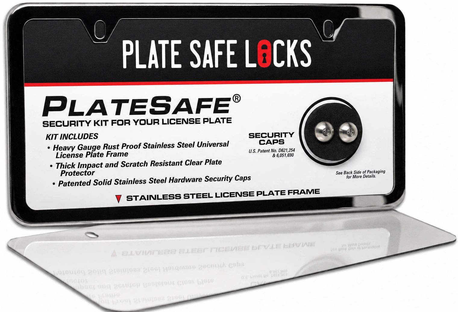 License Plate Security Cover Kit, Tamper Free, Anti-Theft, Protects ...