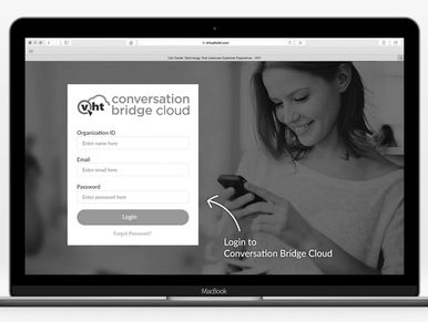 Website login page mockup
