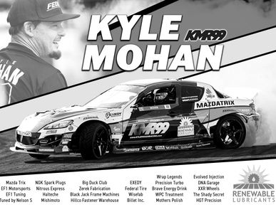 Postcard for Drift Car Driver