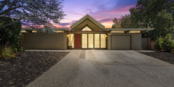 
Thoughtfully and beautifully reimaged Upper Lucas Valley Double A-Frame Eichler keeping with the tr