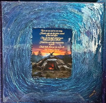 Native American Sweat Lodge. Contains a Custom channeled message from the Star people. Color shift p