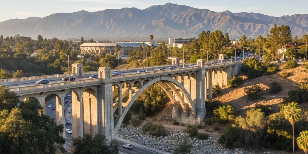 Art of the Pasadena bridge
