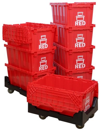 Red Moving Boxes