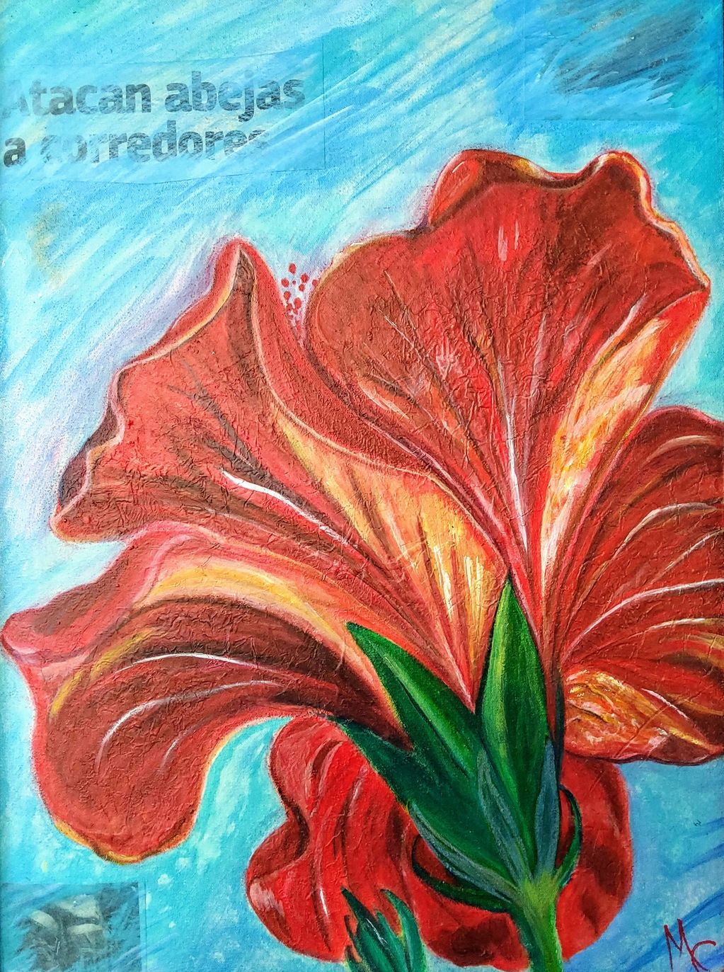 Flor de mi tierra / Maga, Puerto Rico's national flower
2015
Acrylic on canvas / Acrílico sobre tela
