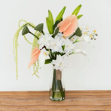 Silk flowers neutral colours