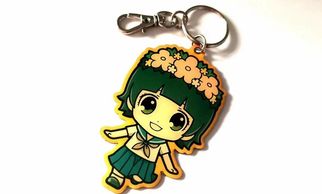 Transluscent enamel keychain, Keyring