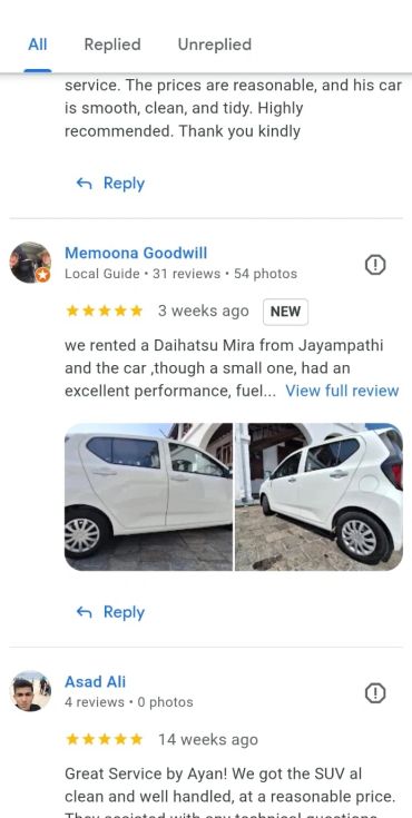 Review of rental Daihatsu Mira car with excellent performance.