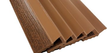 Dark Wood Vinyl Weather Seal Garage Door Seal - Weaver Seal