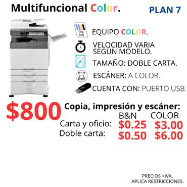 Copiadora alto volumen a color.