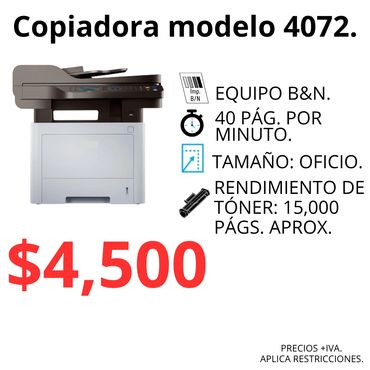 Venta de copiadora blanco y negro en Guadalajara, Jalisco.