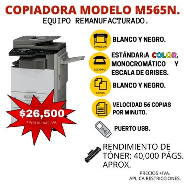 Venta de copiadora alto volumen en Guadalajara.