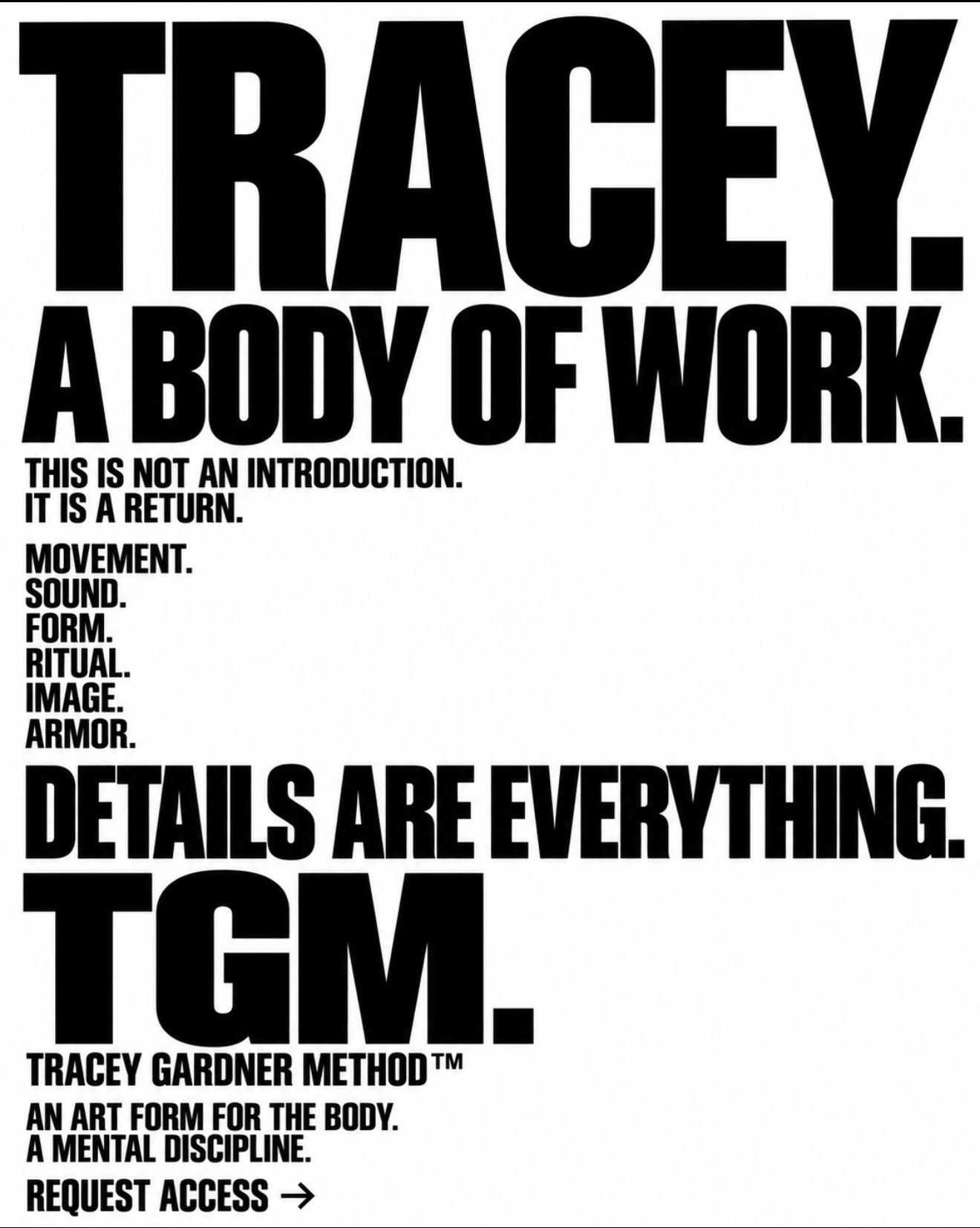Tracey  GARDNER CREATOR  OF THE TRACEY GARDNER METHOD TGM BODY SOUL  TGM MANIFESTO 2026 to go meta 