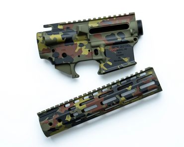 AR15 SUP DEF SUPERIOR DEFENSE SQUID IN FLEKTARN CERAKOTE BY DEADLOCK COATINGS 