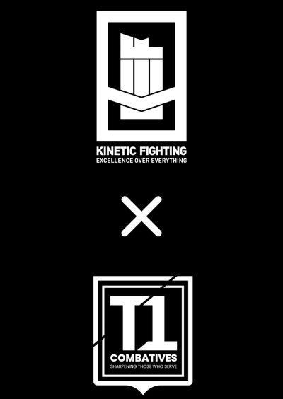 Logos of Kinetic Fighting and T1 Combatives.