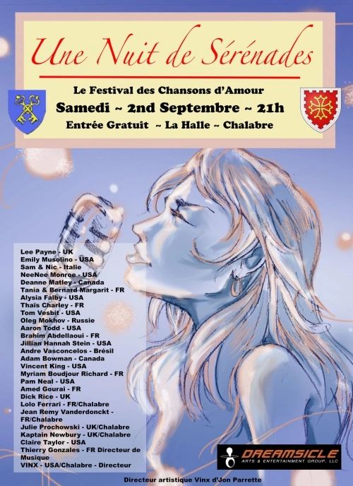 {"blocks":[{"key":"4daap","text":"I participated in the first annual Festival of Love in Chalabre, France August 2017 produced by Vinx De'Jon Parrette and Jennifer Smith Parrette. You can find a link on my Facebook page.","type":"unstyled","depth":0,"inlineStyleRanges":[],"entityRanges":[],"data":{}}],"entityMap":{}}