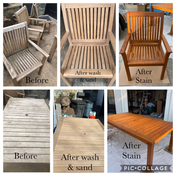 Teakwood furniture restoration 