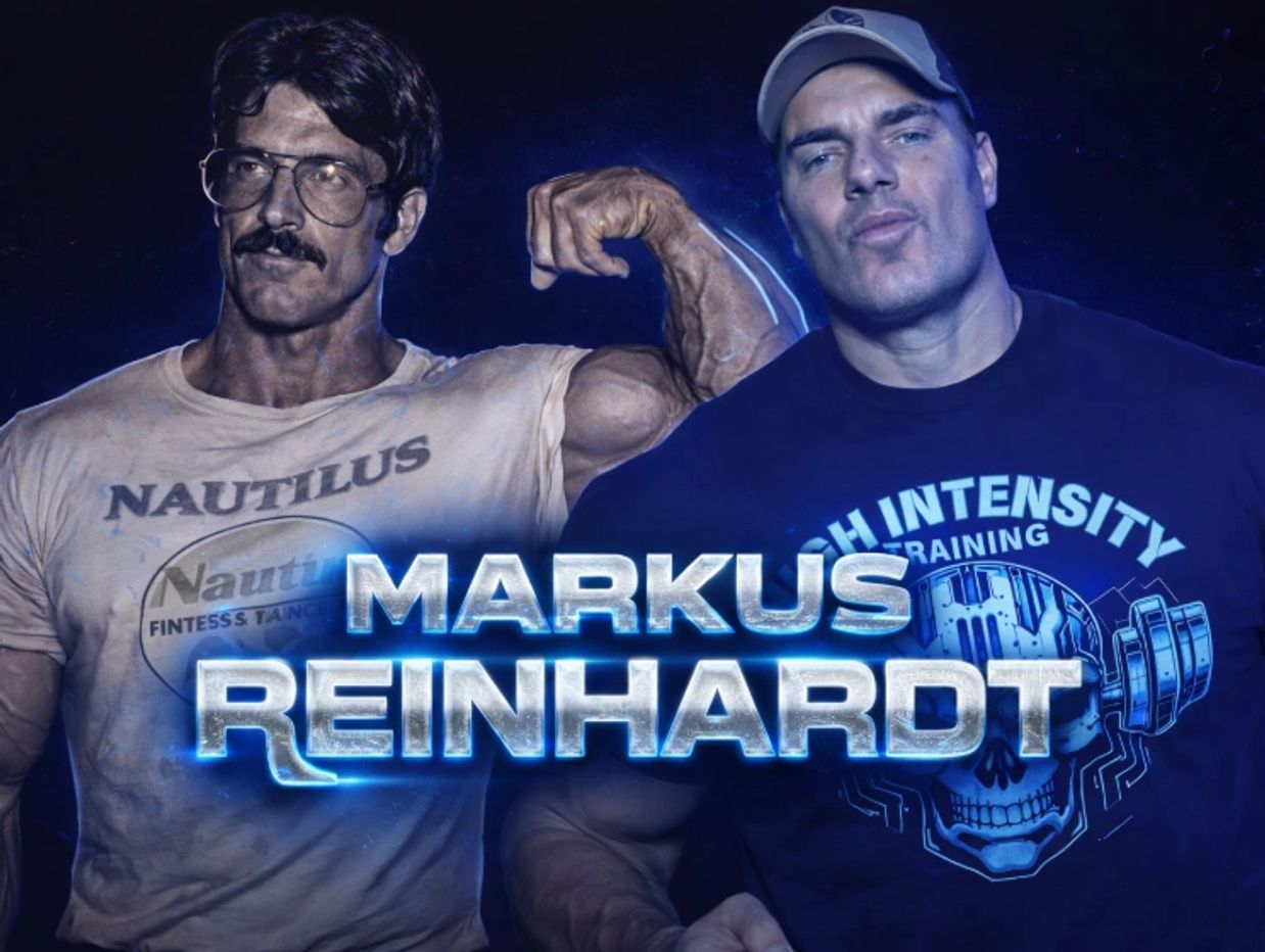 Mike Mentzer and Markus Reinhardt HIT training