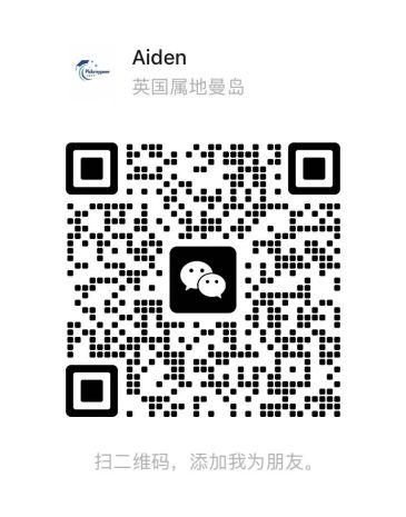 QR code for adding Aiden as a friend on WeChat.