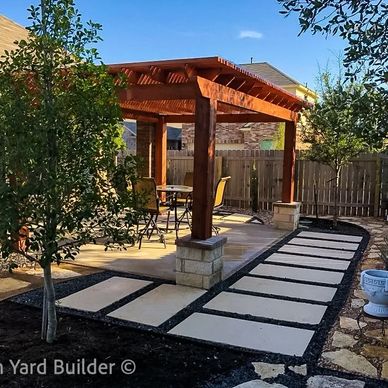 hardscape backyard design 