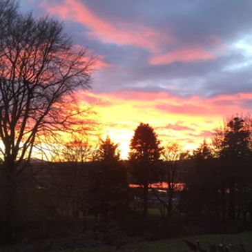 Sunset from the conservatory