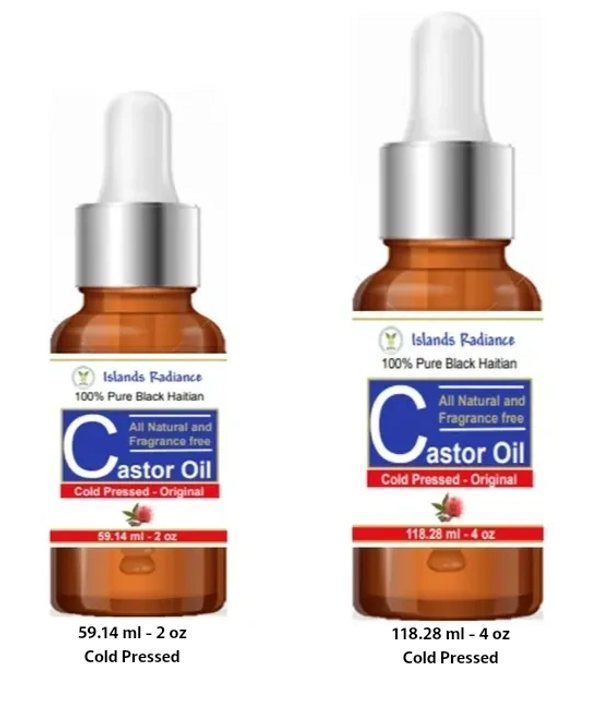 bouteilles d'huile de ricin