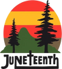 Sunset behind two pine trees with mountains and 'Wilderness' text.