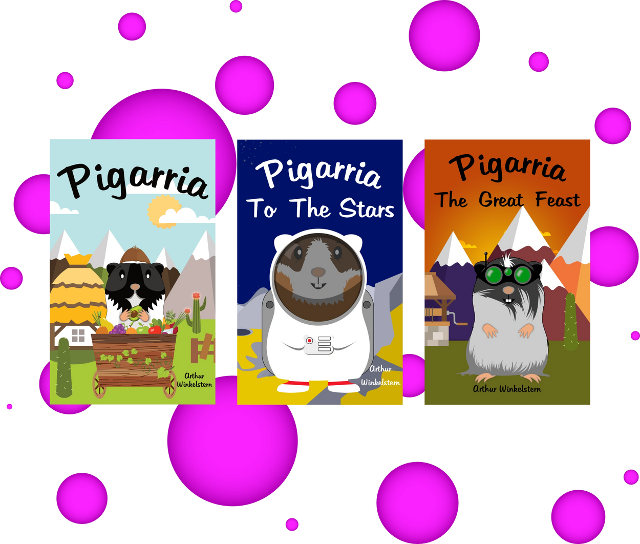 Guinea pig books, wild peegs, guinea pig children's books, children's books animals, space, pigarria