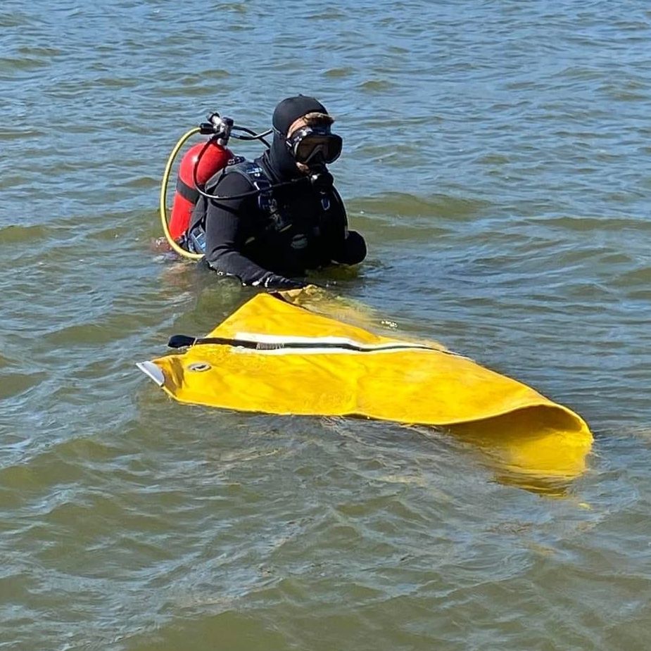 scuba diver in te water