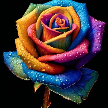 rainbow rose
