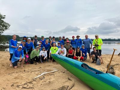 Voyaging Fun Paddle with 4 clubs from the area.  