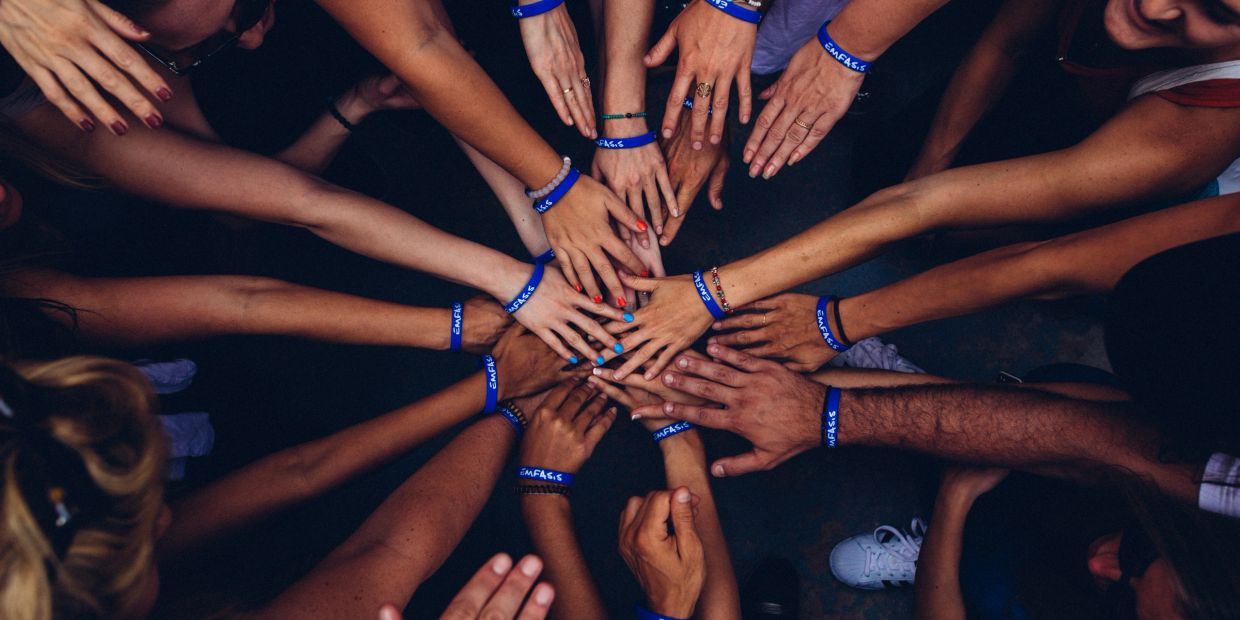 Joining hands for teamwork, employment opportunities