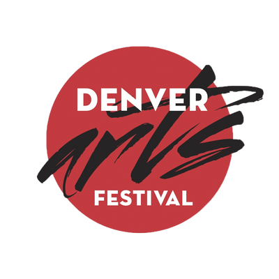 Logo for the Denver Arts Festival with bold and artistic typography.