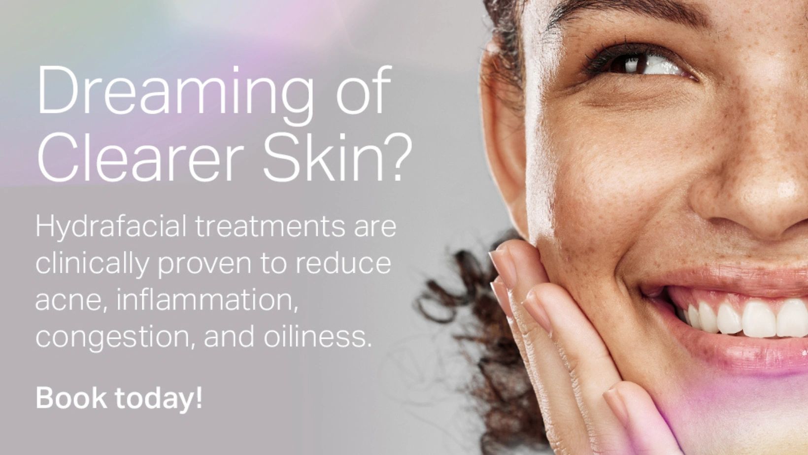 Hydrafacial treatment: Improves acne, reduces inflammation. Book today!