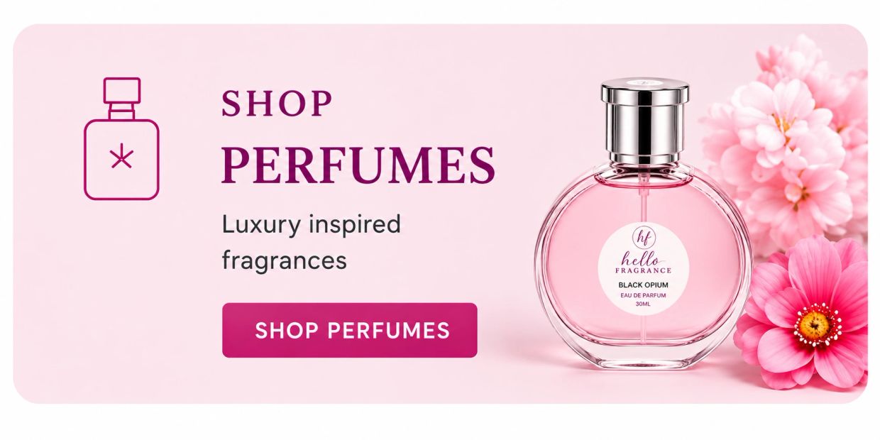 Shop luxury-inspired perfumes with floral elegance.