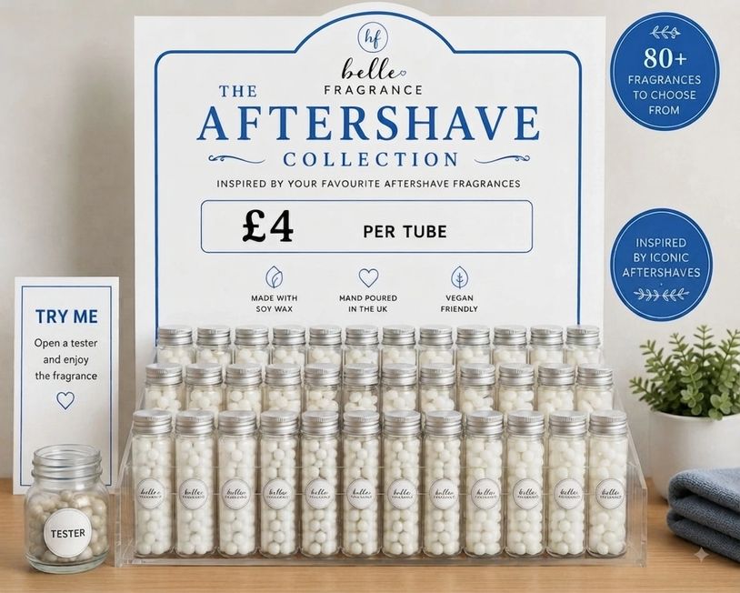 Aftershave 100% soy wax melts from hello FRAGRANCE 
