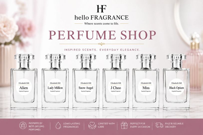 Collection of Elizabeth Hill inspired Perfumes