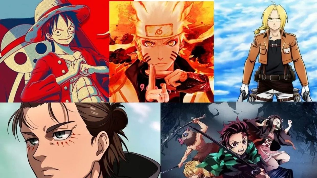 top anime characters, naruto, Luffy, Goku