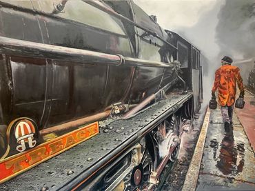 First Breath of Iron and Fog
Oil on Canvas
48 in x 36 in
©2025
Photo credit: Richard Jemison