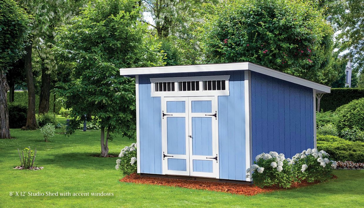 8 x 12 Studio Shed
The Studio Shed
Sheds Perry Ohio
Specialty Sheds Perry Ohio
North Coast Sheds