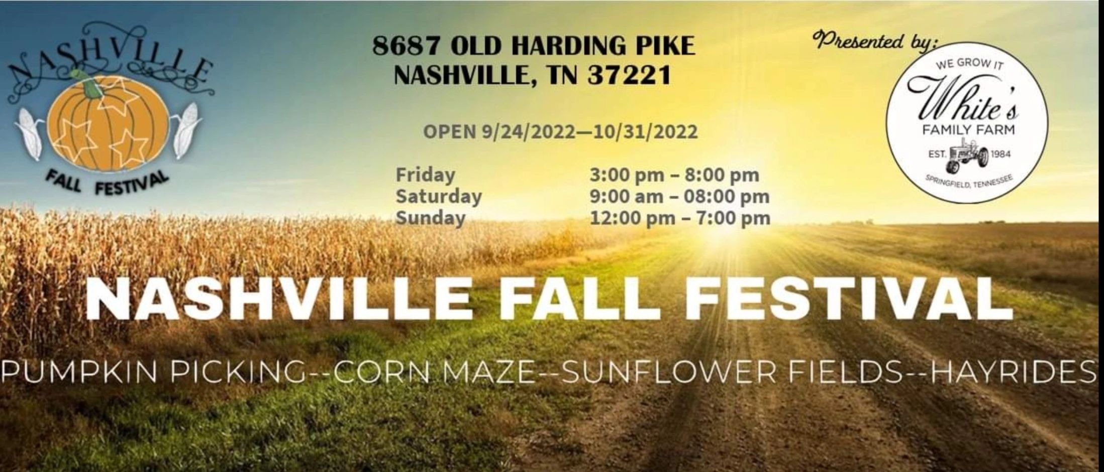 Nashville Fall Festival Cornmaze, Festival, Pumpkin Picking